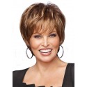 Short Straight Brunette Raquel Welch Wig
