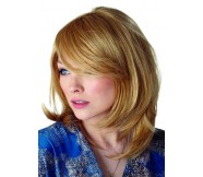 Straight Medium Length Luxury Ladies Wig