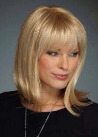 Inspired Blonde Shoulder Length Womens Wig 