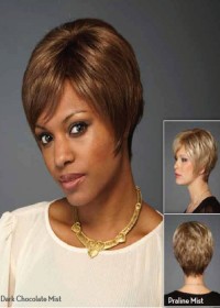 Very Short Brown Inspired Wig For Women