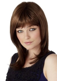 Brown Shoulder Length Ladies Wig