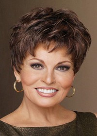 Raquel Welch Short Brown Female Wig
