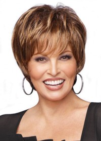 Short Straight Brunette Raquel Welch Wig